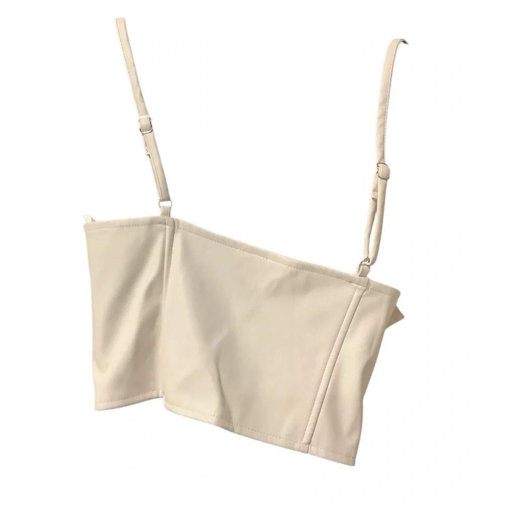 Windsor White Cream Bustier Bra Front Hook & Eye Closure WORN ONCE